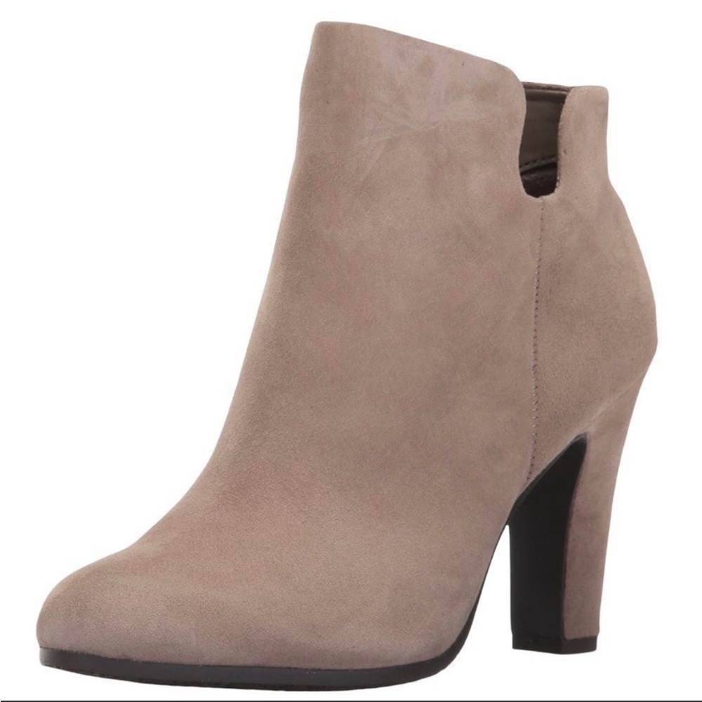 Sam Edelman NIB Shelby High Heel Suede Ankle Boots Putty Beige Size US 10.5